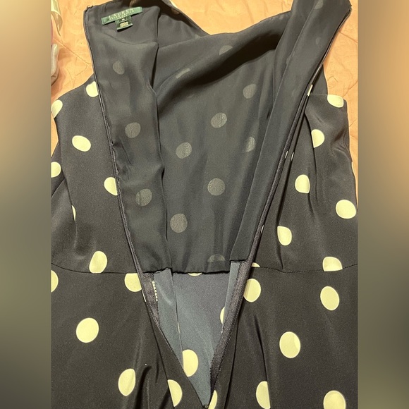 Lauren Ralph Lauren Polka Dot Dress, Size 12 - Picture 5 of 6